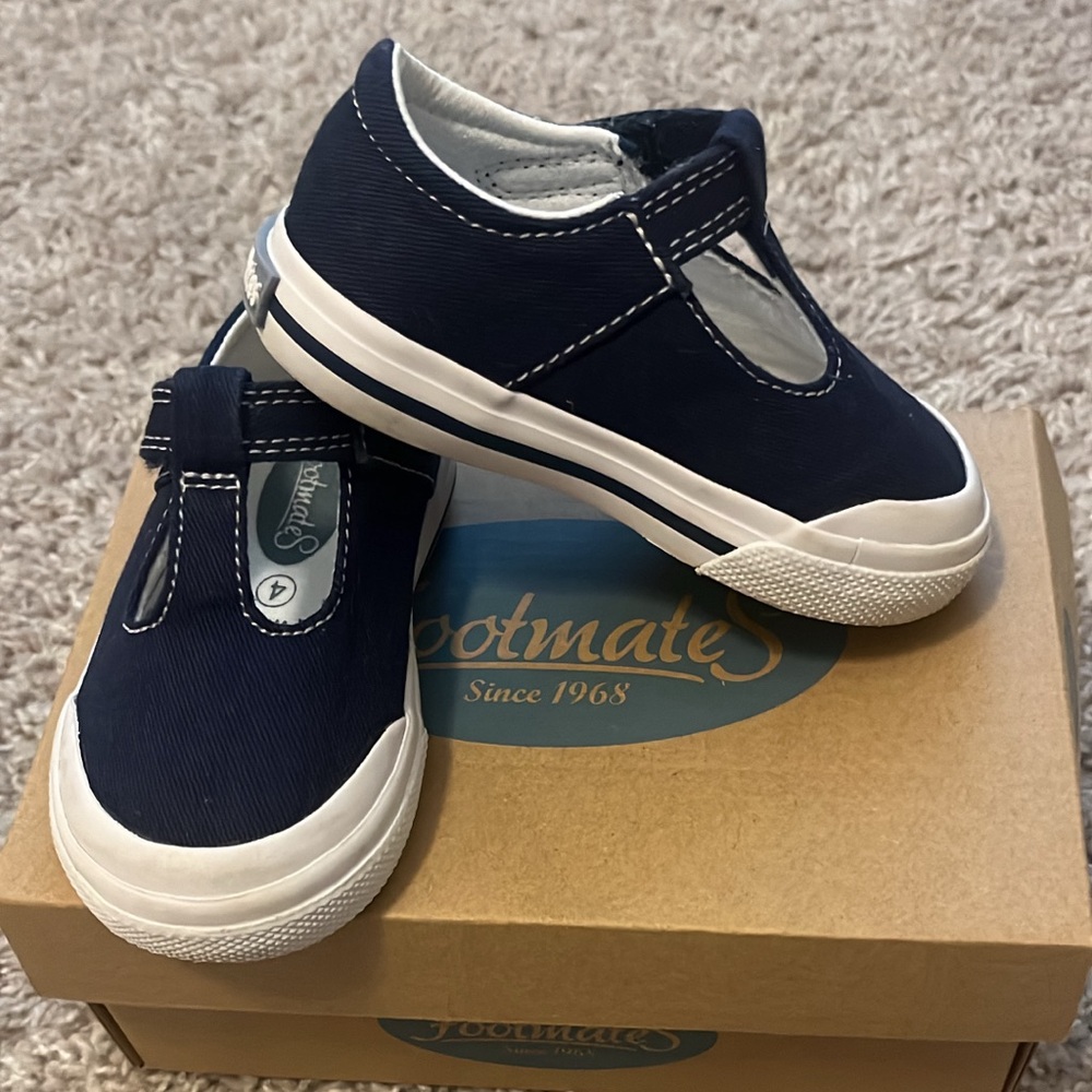 Navy canvas Drew Footmates